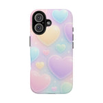 Cute Rainbow Hearts Phone Case  Shamo's iPhone 16