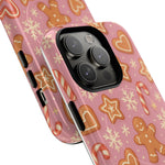 Pink Gingerbread Holiday iPhone Case with MagSafe compatibility  Shamo's