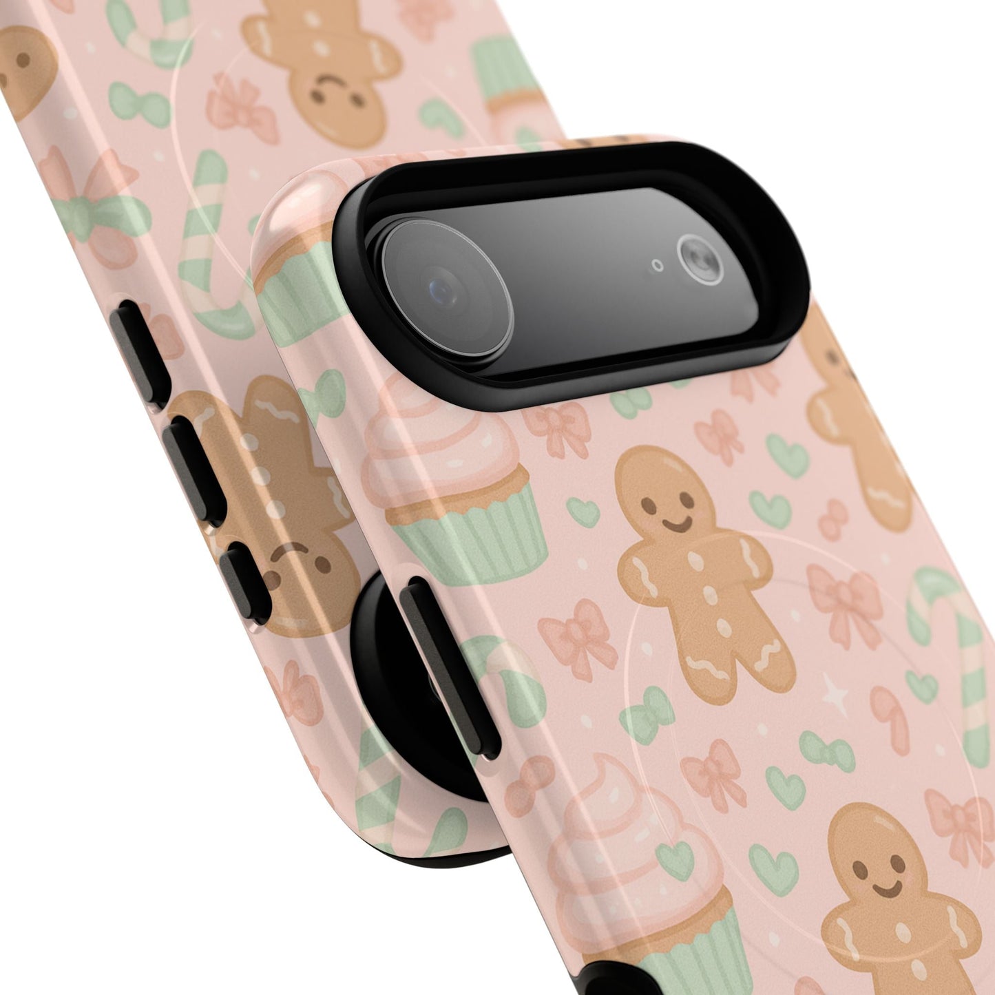 Gingerbread Candy Holiday Tough iPhone Case | compatible with MagSafe