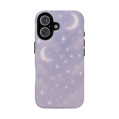 Celestial Lavender iPhone Case — Moon & Stars MagSafe Compatible - Shamo's