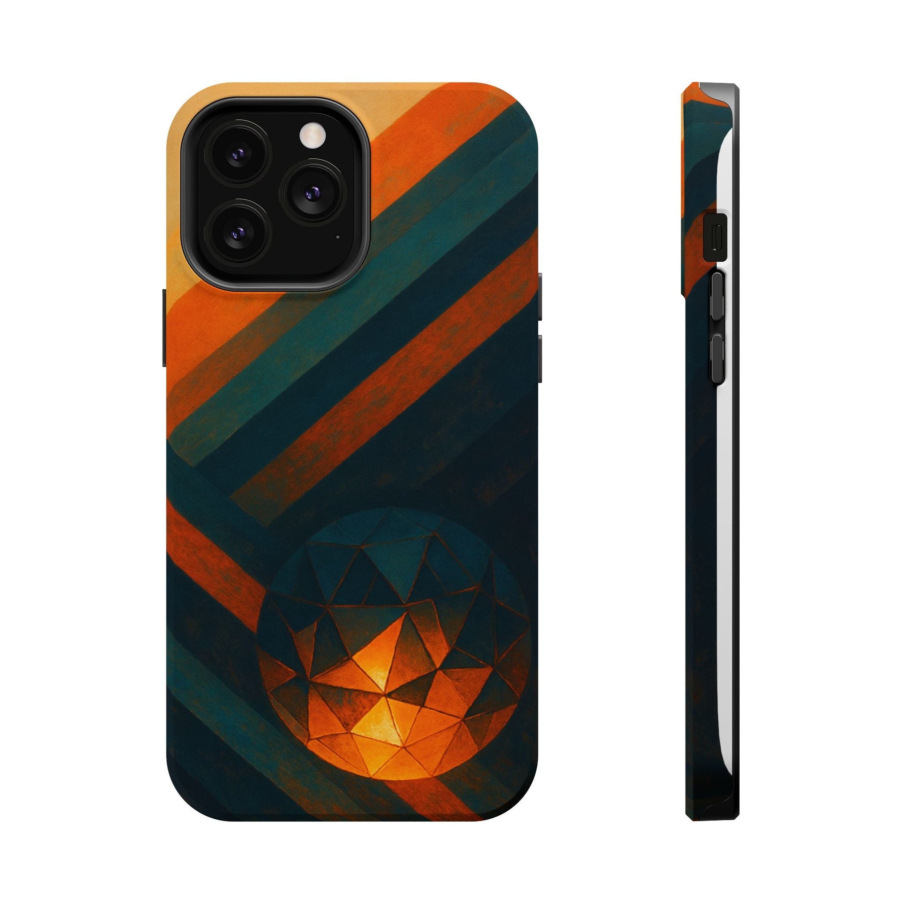 “Geometry of Becoming” Abstract iPhone MagSafe Case — Magnetic Impact-Resistant  Shamo's iPhone 13 Pro Max / Matte