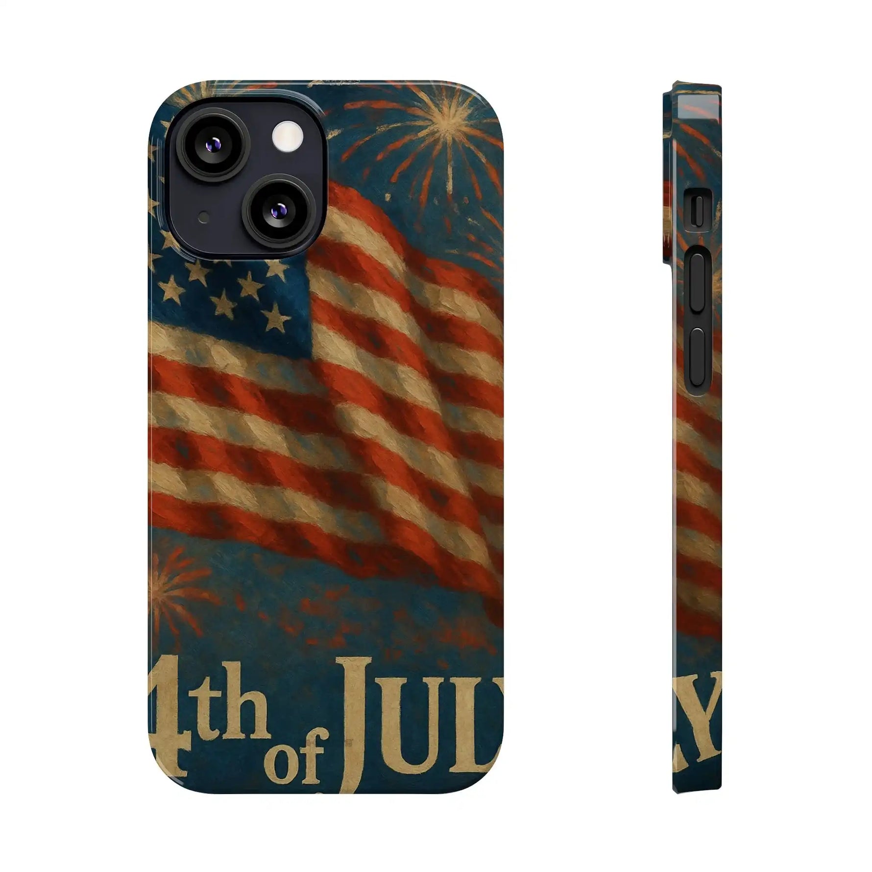 Fundas delgadas para teléfono con la inscripción 4 de julio para iPhone 17 y más