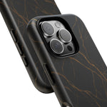 Black Marble Tough iPhone Case  Shamo's
