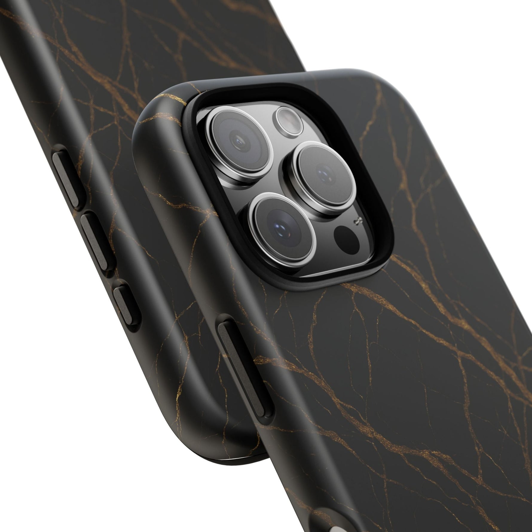Black Marble Tough iPhone Case  Shamo's