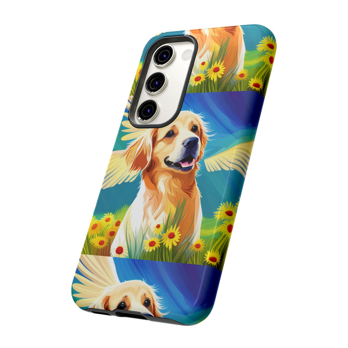 Tough Cases Golden Retriever with Wings Phone case