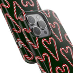 Candy Cane Heart MagSafe Impact-Resistant iPhone Case  Shamo's