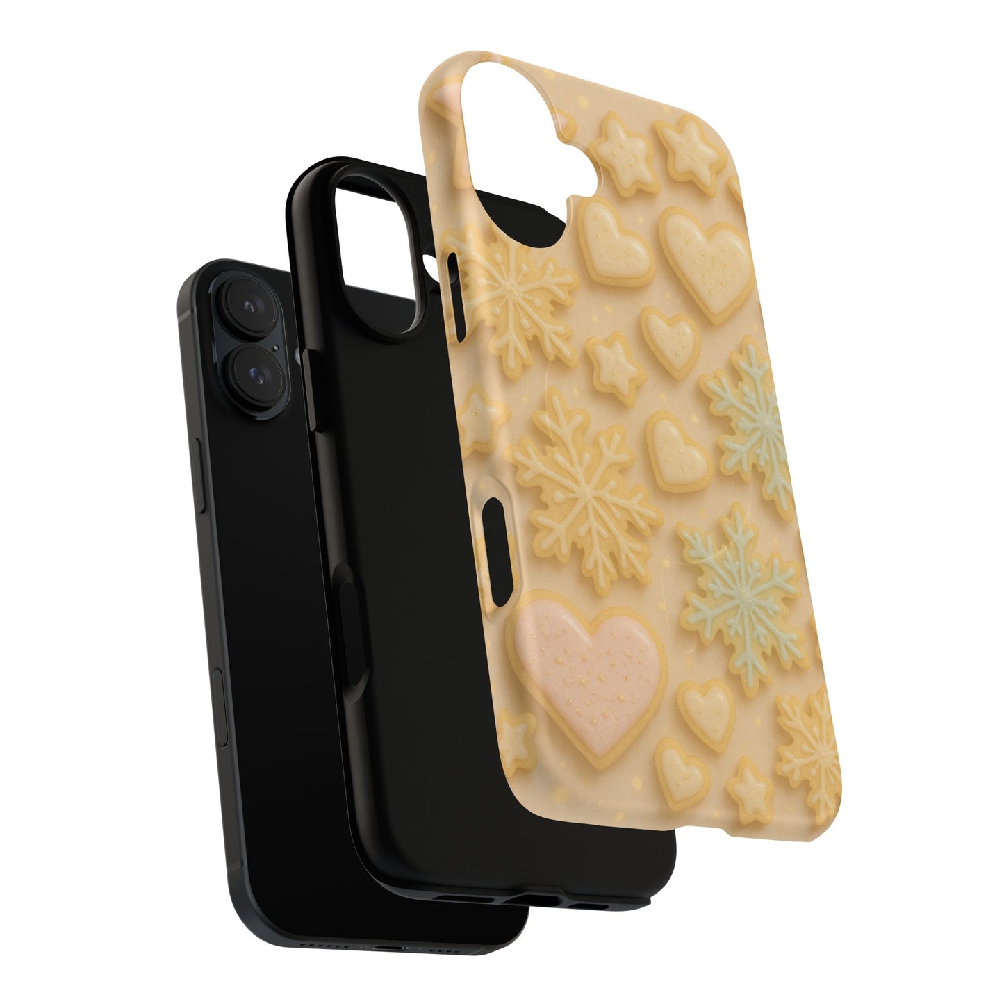 Heart & Snowflake Holiday iPhone Case — compatible with MagSafe