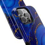Blue Gold Marble Phone Case  Shamo's