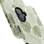 Tropical Monstera Phone Case, Impact-Resistant Magnetic iPhone Cover with MagSafe Compatibility