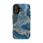 Blue Agate Marble iPhone Case —with MagSafe - Shamo's
