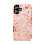 Floral Hearts Magnetic Impact-Resistant Phone Case - iPhone 16 Plus / Matte - Shamo's