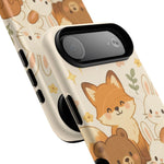 Forest Friends iPhone Case — Fox, Bear & Bunny Design. with MagSafe  Shamo's