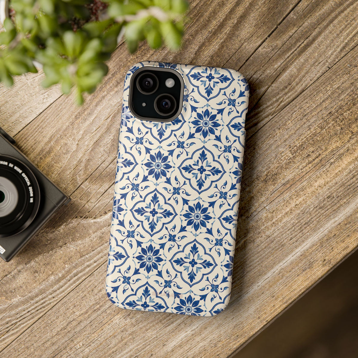 Lisbon Tile – Blue Ornamental MagSafe Phone Case