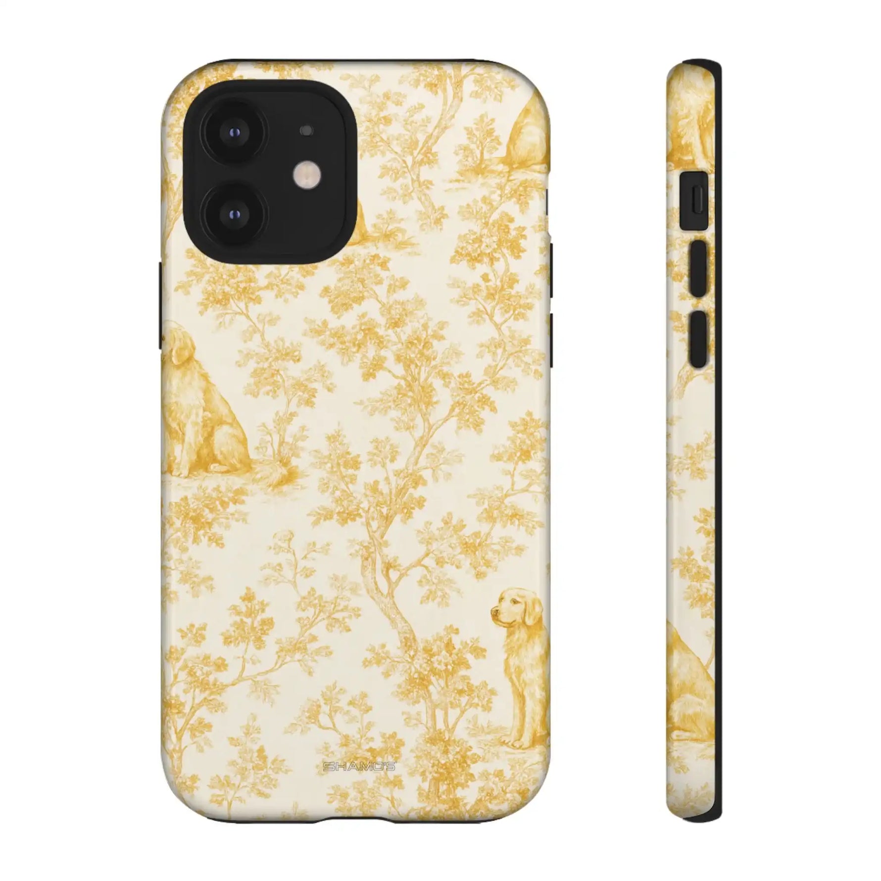 Golden Retriever Pattern Phone Case — Impact Resistant Tough Cases