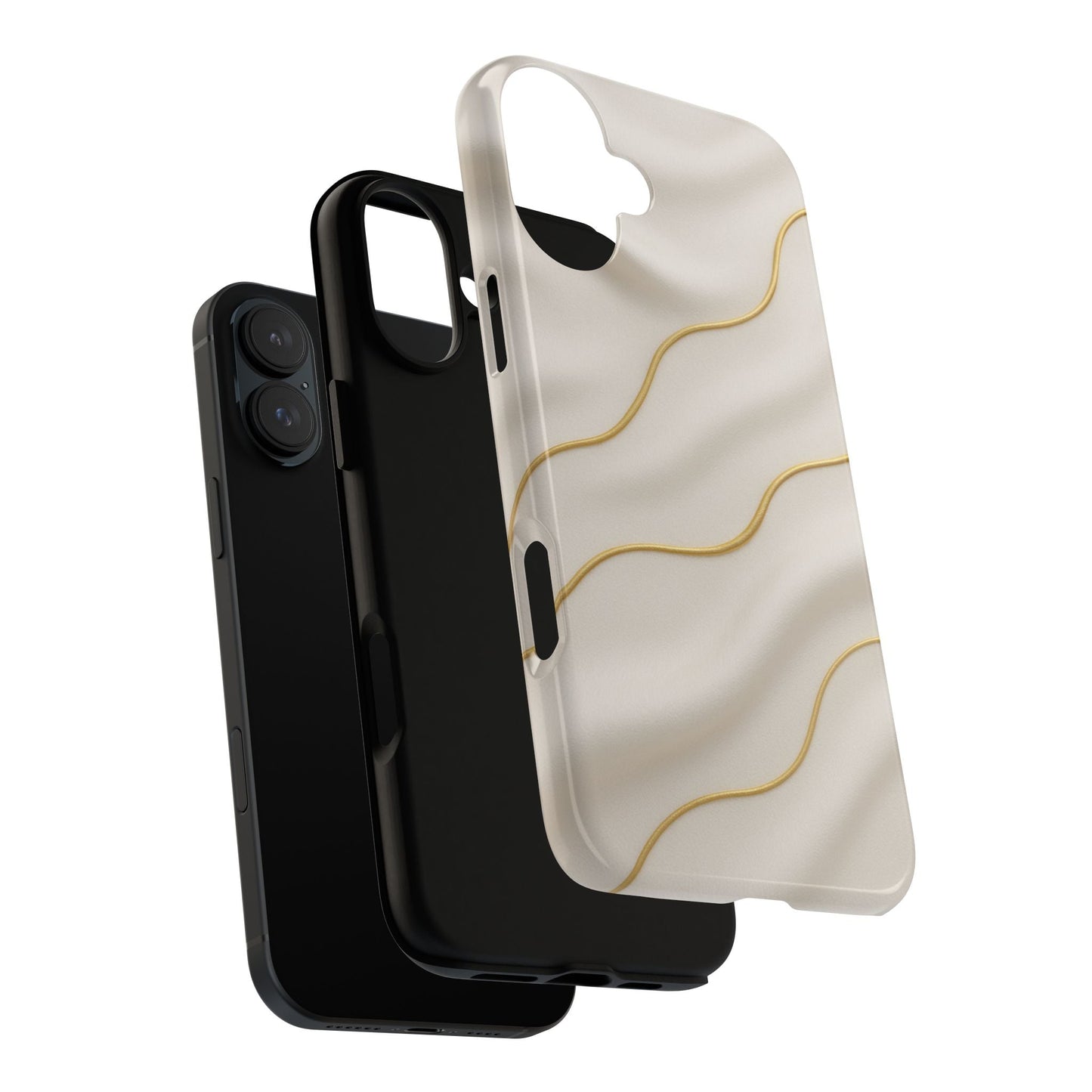 Elegant Gold Wave Tough iPhone Case