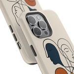 "Connected Lines" Minimalist iPhone Case — MagSafe, Magnetic Impact-Resistant  Shamo's