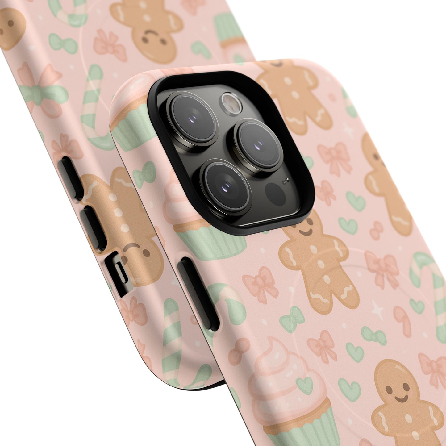 Gingerbread Candy Holiday Tough iPhone Case | compatible with MagSafe