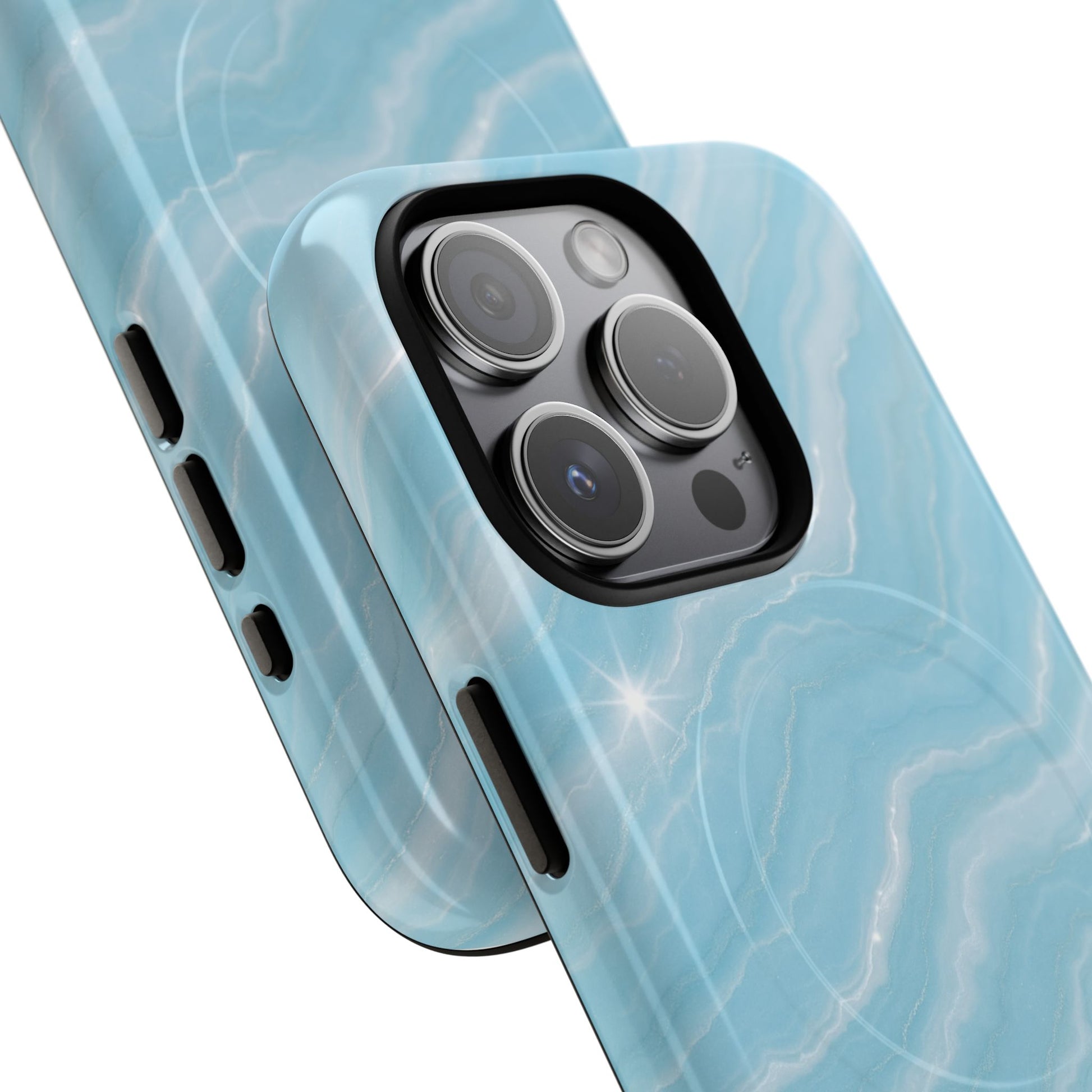 Sky Glow Marble iPhone Case with MagSafe - Shamo's
