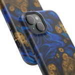 Blue Swirl & Burl Wood Impact iPhone Case | MagSafe compatible  Shamo's