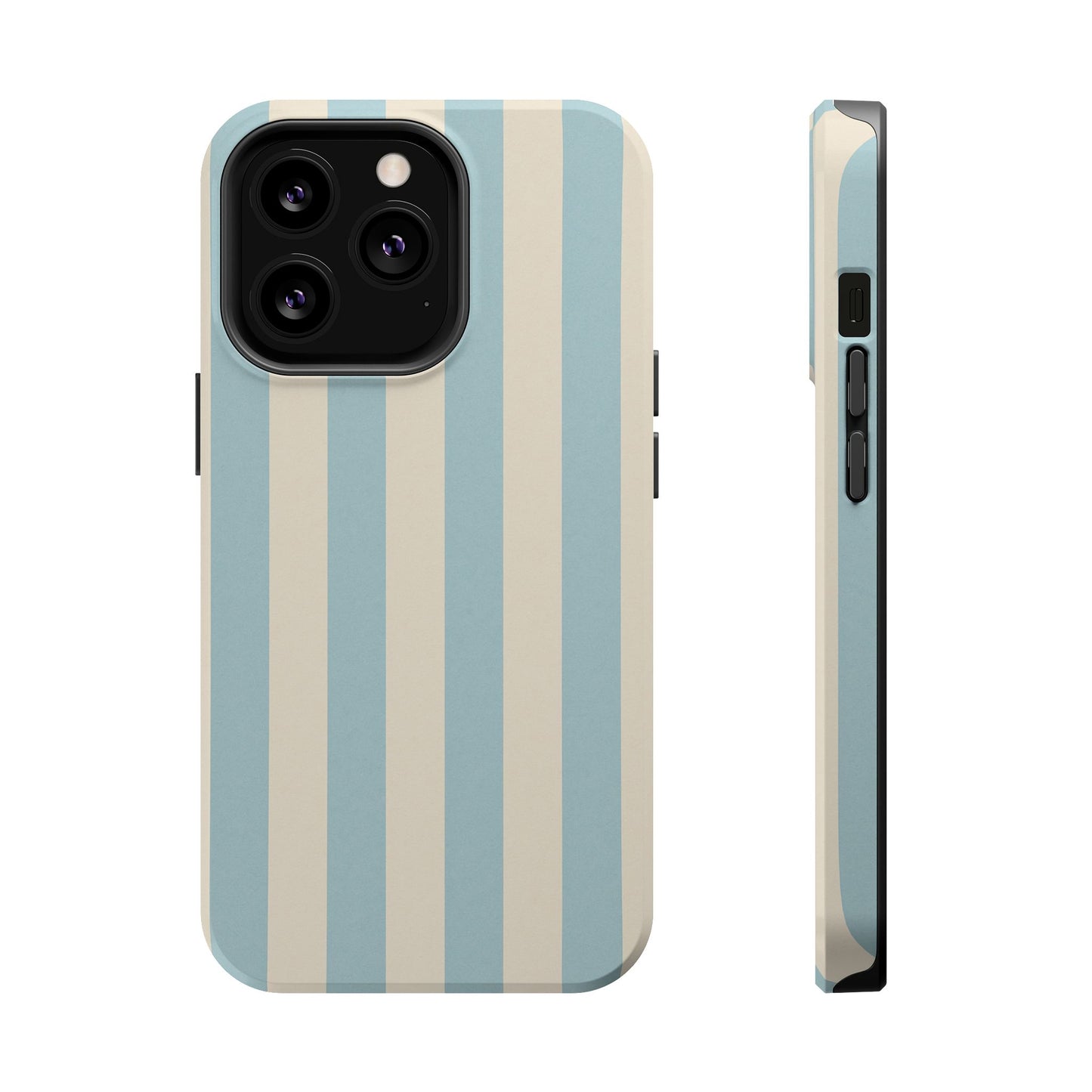 Blue Strips Pattern iPhone Case Compatible with MagSafe