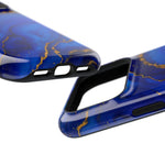 Blue Gold Marble Phone Case  Shamo's