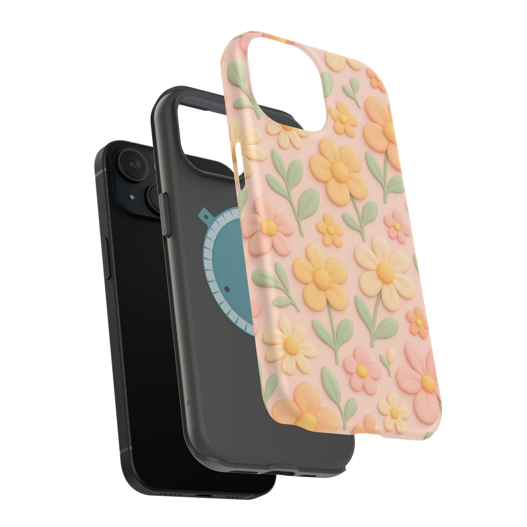 Vintage Floral 3D iPhone Case | MagSafe Compatible - Shamo's