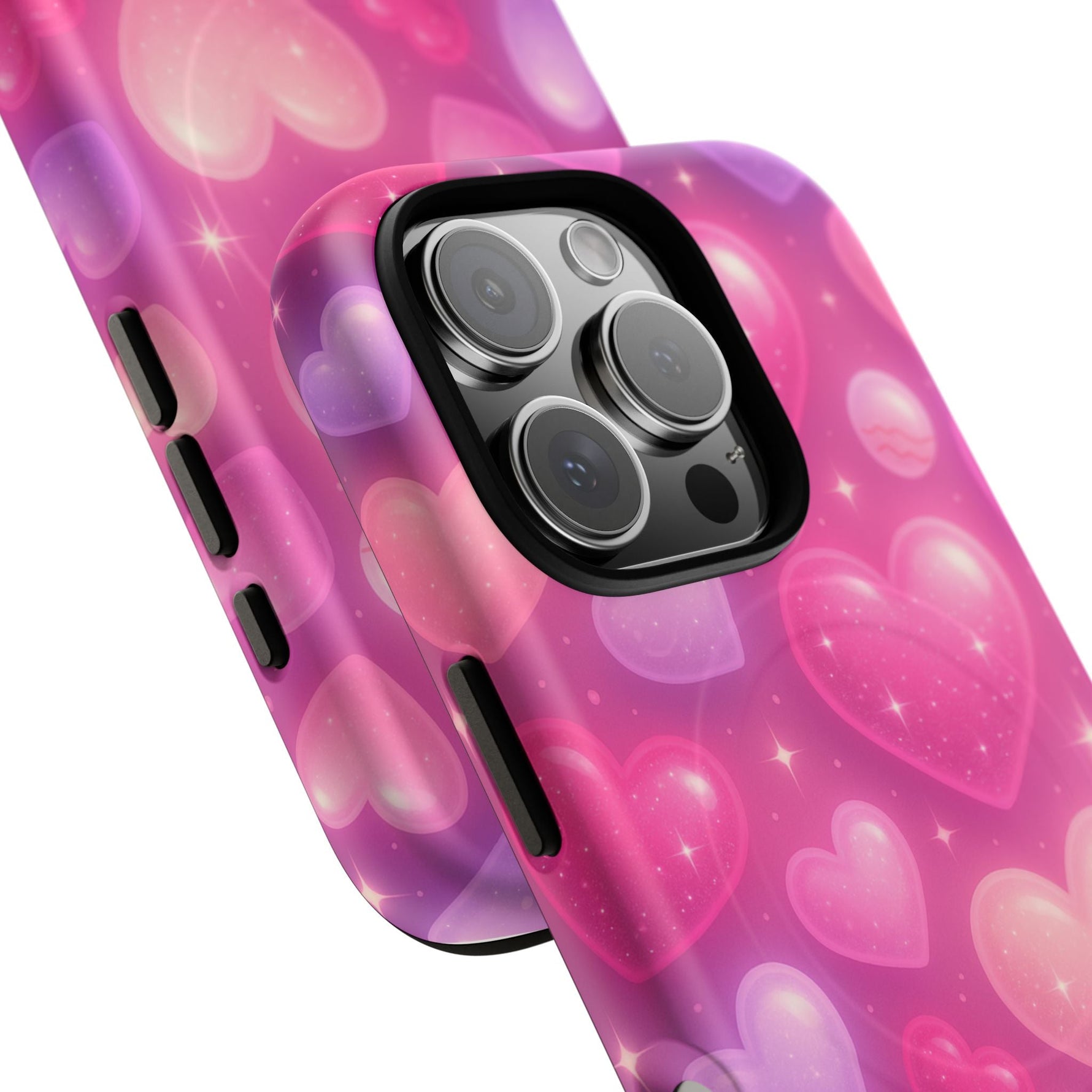 Glitter Hearts Cases for iPhones with MagSafe  Shamo's