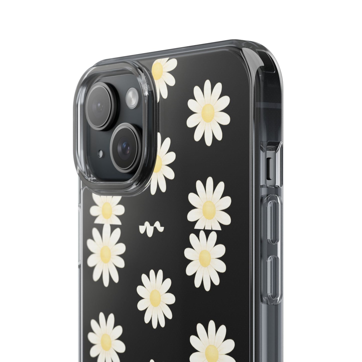 Daisy Floral Clear iPhone Case
