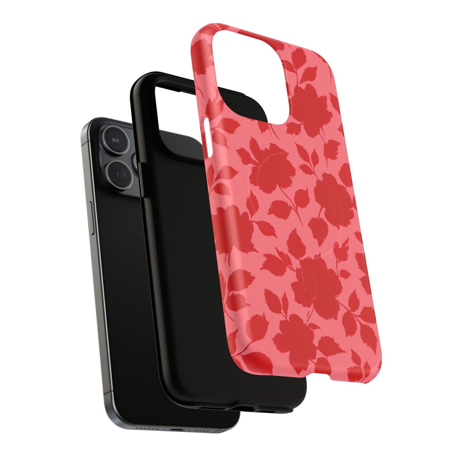 Red Floral Love iPhone Case (MagSafe compatible)  Shamo's