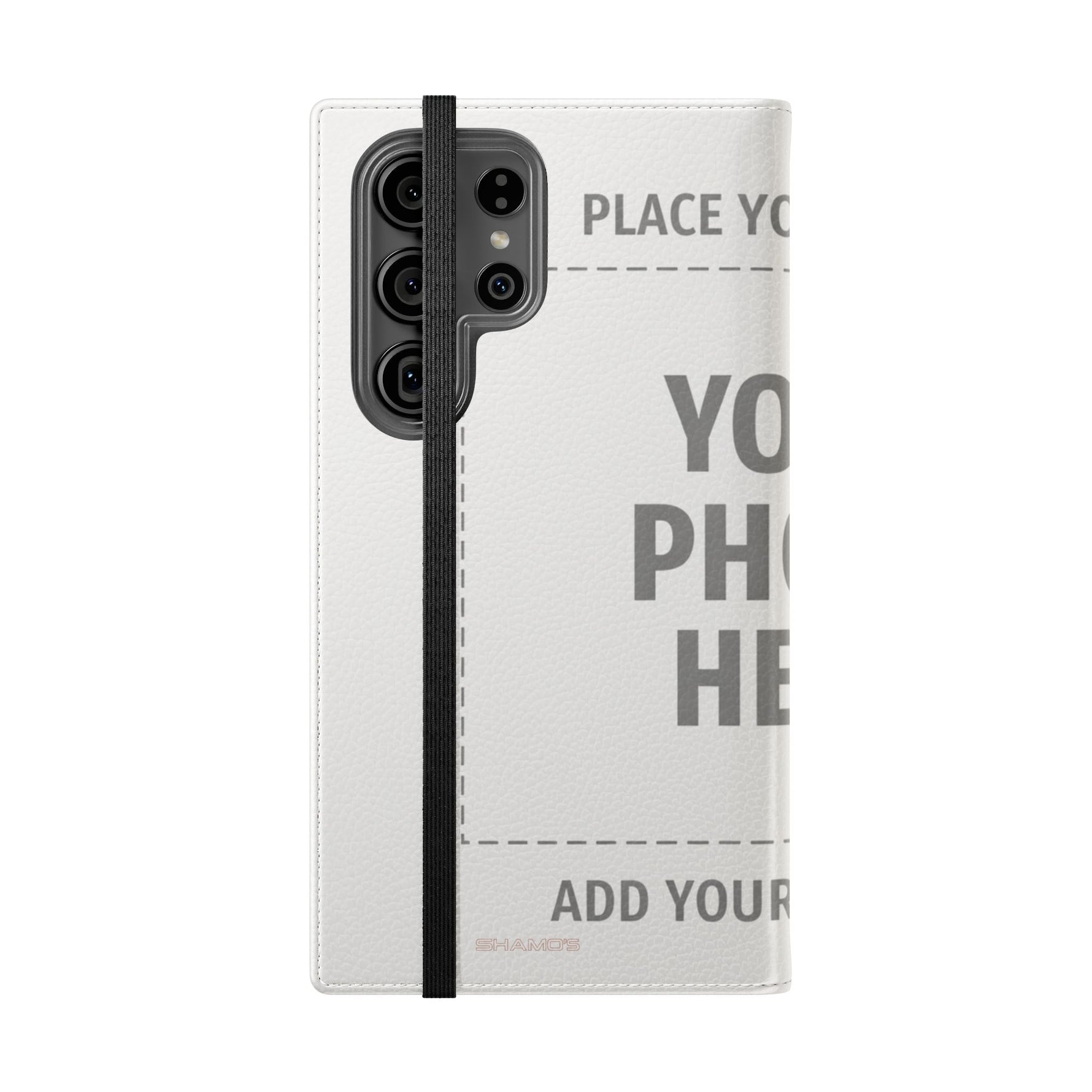 Personalized Flip Wallet Phone Case – Custom Photo & Text Wallet Cover