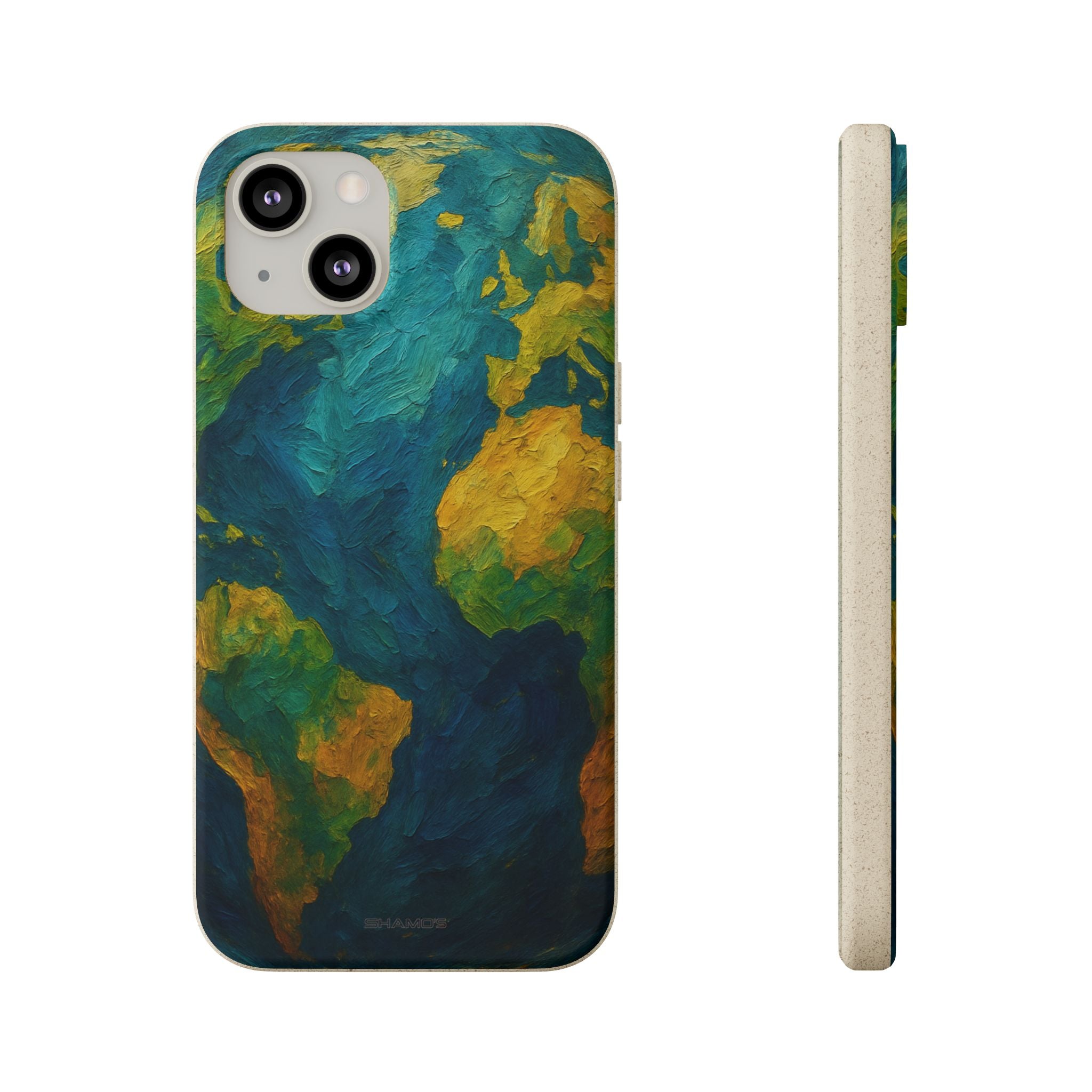 Biodegradable Phone Case — Earth Illustration Eco-Friendly Case - iPhone 13 - Shamo's
