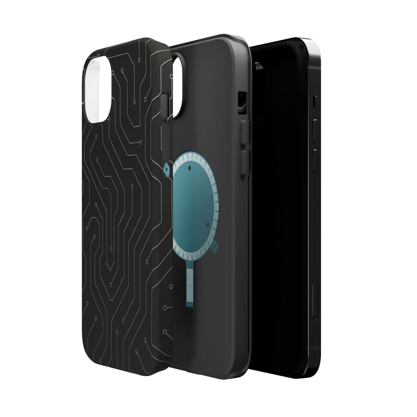 Black Circuit Board Design iPhone Case | MagSafe  Shamo's