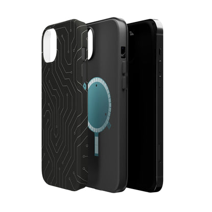 Black Circuit Board Design iPhone Case | MagSafe  Shamo's