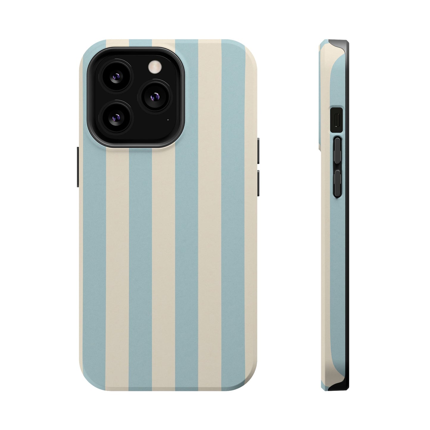 Blue Strips Pattern iPhone Case Compatible with MagSafe