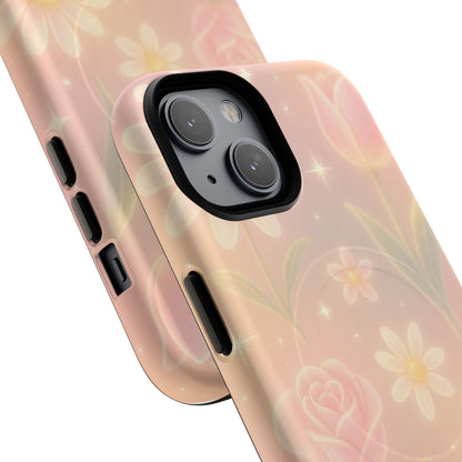 Sparkle Garden Floral iPhone Case with MagSafe