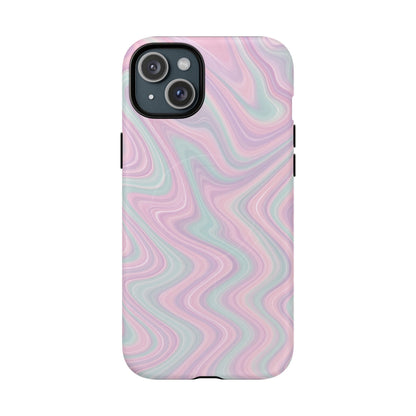 Colorful Marble Pastel Swirl iPhone Case | MagSafe