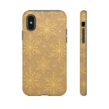Golden Snowflake Holiday iPhone Case - Shamo's