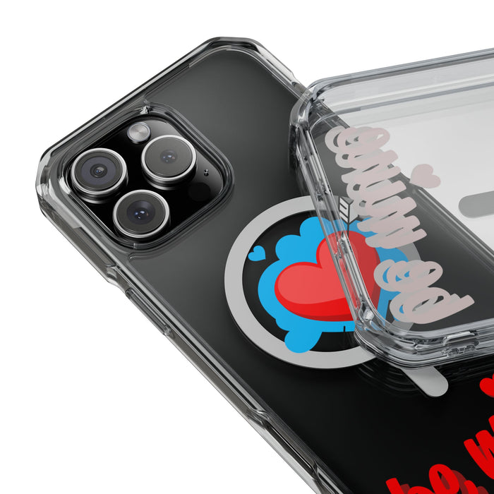 Magnetic Clear Phone Case | Compatible with MagSafe | Be Mine Love Edition