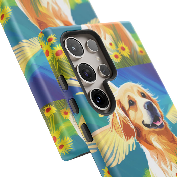 Tough Cases Golden Retriever with Wings Phone case