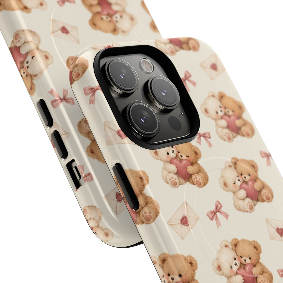 Telefoonhoesje met MagSafe met teddybeer verliefd