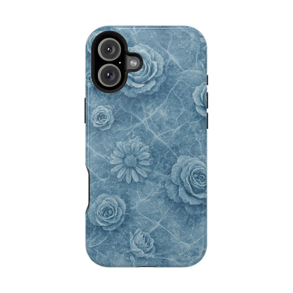 Frozen Flower Impact-Resistant iPhone Case — MagSafe Compatible  Shamo's iPhone 16 Plus / Glossy