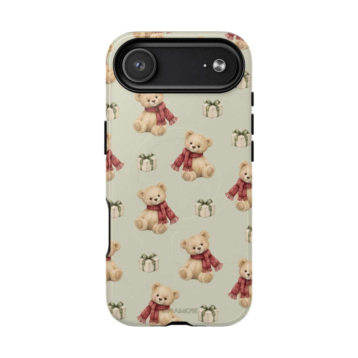 Teddy Bear on Holidays iPhone Magnetic Case with MagSafe