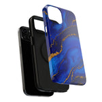 Blue Gold Marble Phone Case  Shamo's