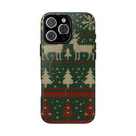 Holiday Knit Reindeer MagSafe Tough iPhone Case  Shamo's iPhone 16 Pro Max / Glossy