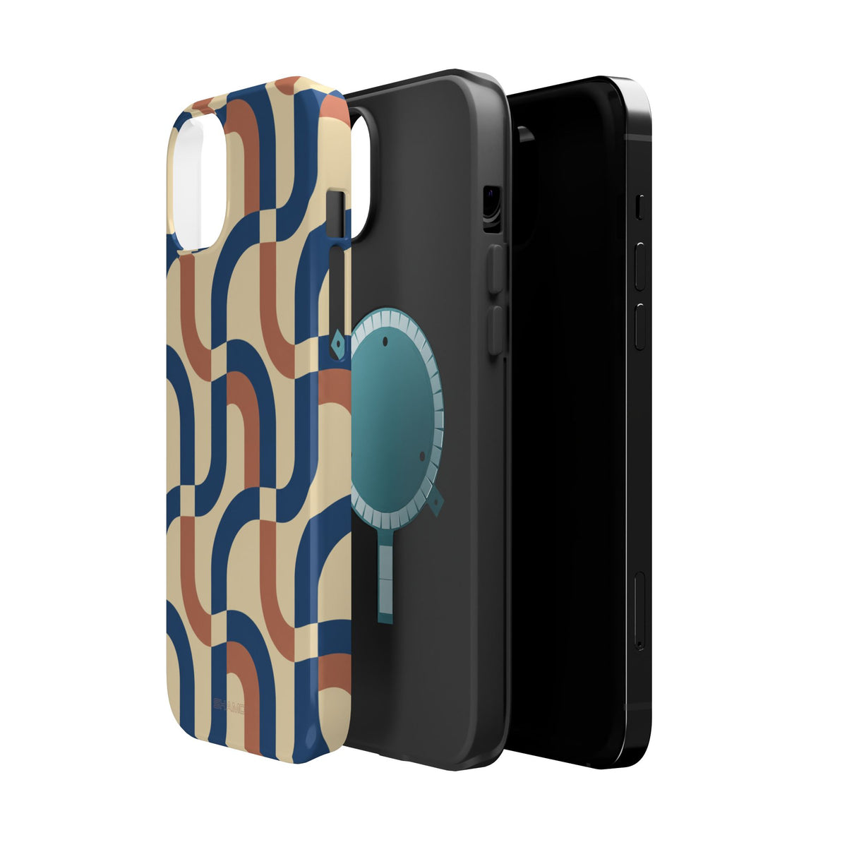 Mod Ribbon – Retro Geometric MagSafe Phone Case
