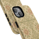 Vintage Rustic Foral Tiles iPhone Case | MagSafe - Shamo's