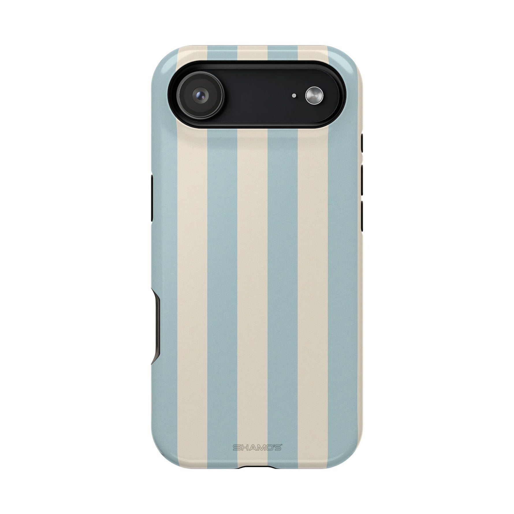 Blue Strips Pattern iPhone Case Compatible with MagSafe