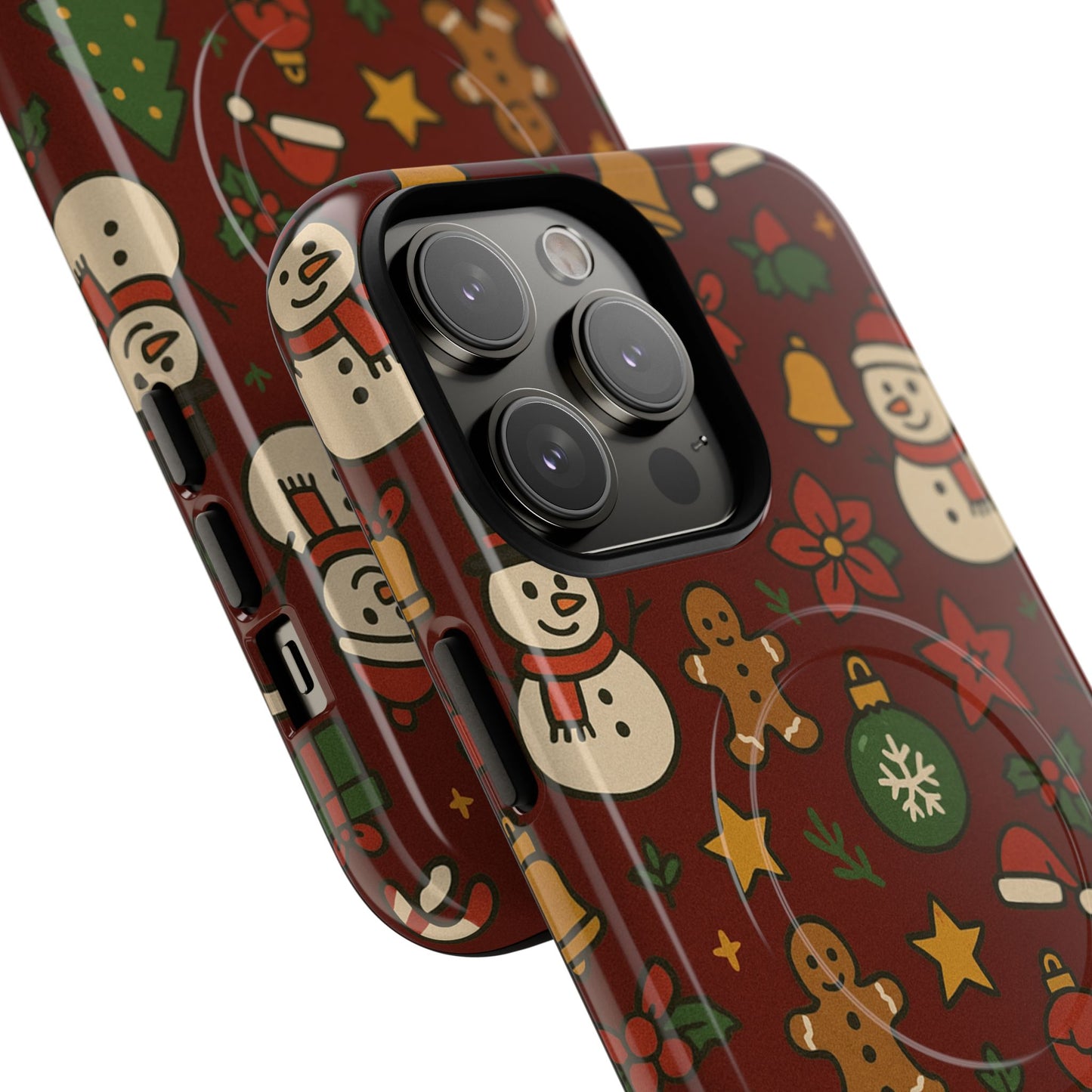 Snowman & Gingerbread Tough iPhone Case (MagSafe compatible)
