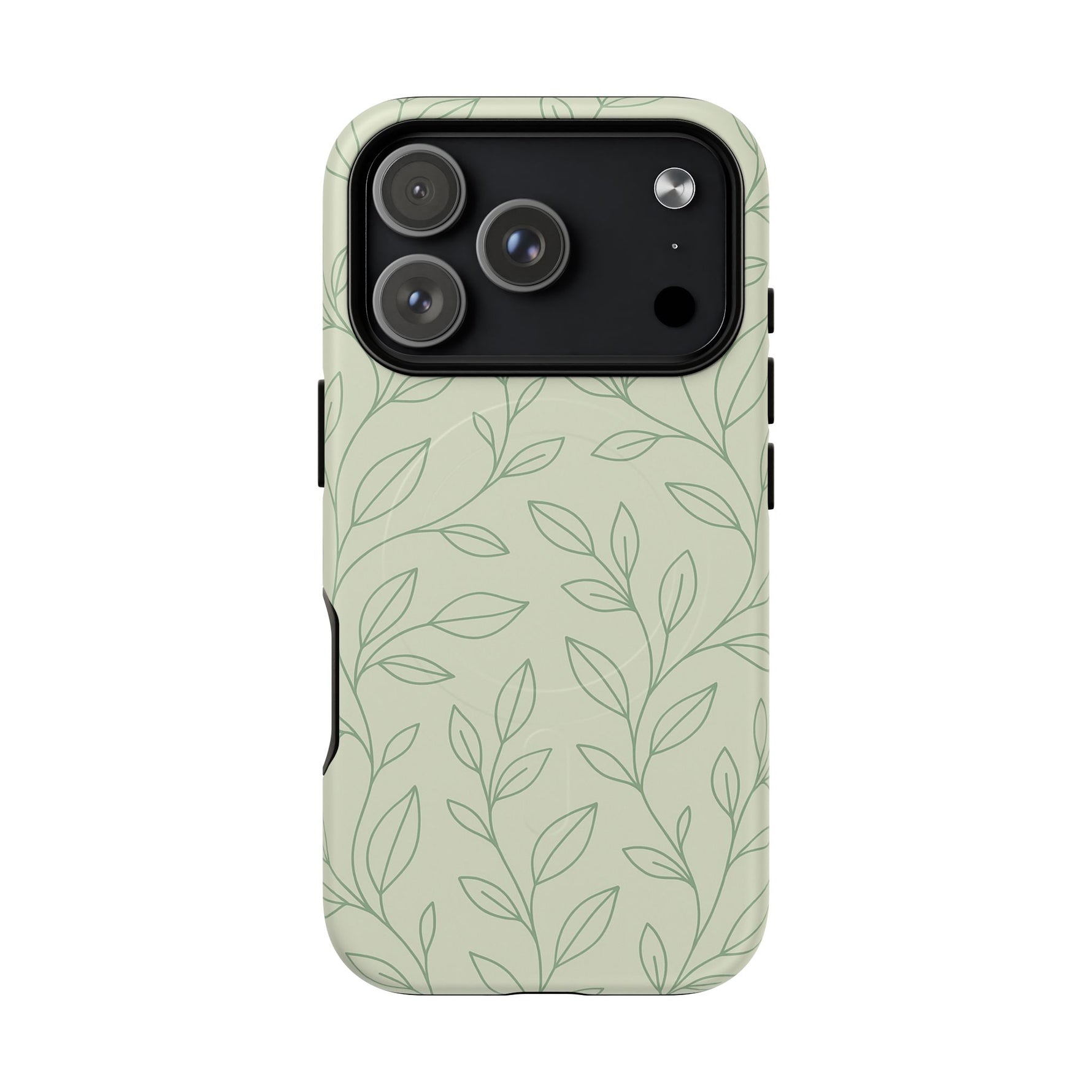 Sage Botanical Leaves Floral iPhone Case | MagSafe - Shamo's