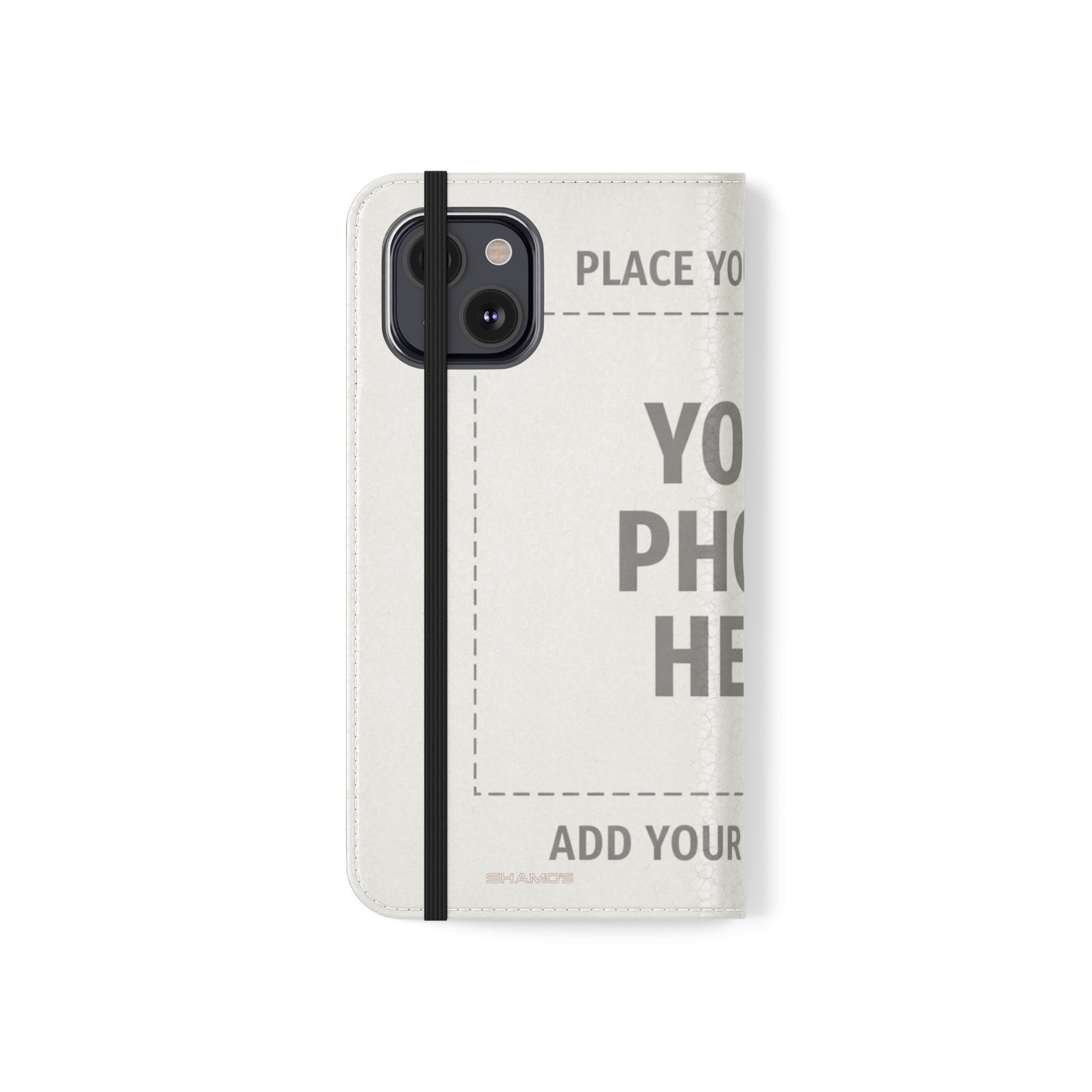 Personalized Flip Wallet Phone Case – Custom Photo & Text Wallet Cover